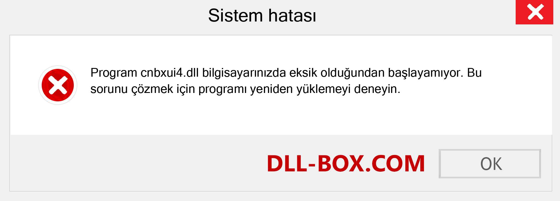 cnbxui4.dll dosyası eksik mi? Windows 7, 8, 10 için İndirin - Windows'ta cnbxui4 dll Eksik Hatasını Düzeltin, fotoğraflar, resimler